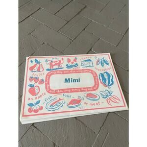 Vintage Mimi Every Day Eat This Way Paper Placemats